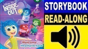 'Inside Out Read Along Story book, Read Aloud Story Books, Inside Out - Welcome to Headquarters'