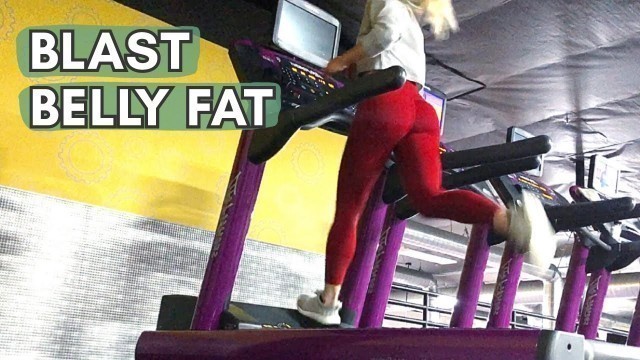 'BELLY BLASTER Intense HIIT Treadmill Workout'
