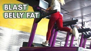 'BELLY BLASTER Intense HIIT Treadmill Workout'