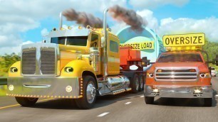 'The Highway Adventure with Wilson the Semi-Truck & Bob the Truck | Space Rocket Delivery (RCH SPACE)'