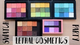 'Lethal Cosmetics swatch party'