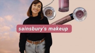 'TESTING VEGAN MAKEUP FROM SAINSBURY\'S BOUTIQUE! | AD'
