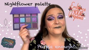 'Lethal cosmetics nightflower palette - winged out eyeshadow look tutorial'