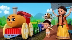 'Railu Railu Railu, Idi Chikku Bukku Railu - Train Song | Telugu Rhymes for Children | infobells'