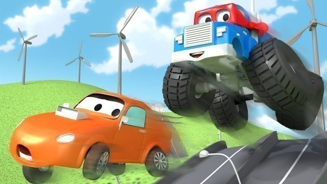 'The Monster Truck ! - Carl the Super Truck in Car City