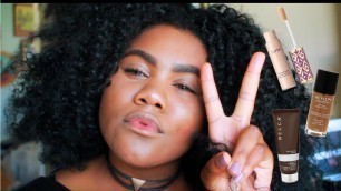 'Long-Wearing Foundation Routine ft. Tarte Shape Tape Concealer | Oily Skin'