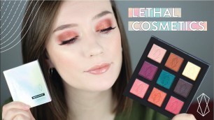 'LETHAL COSMETICS REVIEW | Eyeshadows + Highlighter + Gloss'
