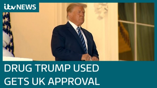'Covid drug given to Donald Trump to be rolled out to NHS hospital patients | ITV News'