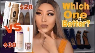 'Tarte Shape Tape Foundation VS Clinique Beyond Perfecting Foundation'