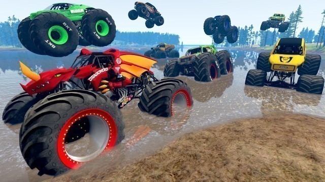 'Monster Truck Mud Battle LIVE | BeamNG Drive - Griff\'s Garage'