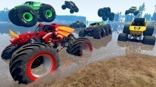 'Monster Truck Mud Battle LIVE | BeamNG Drive - Griff\'s Garage'