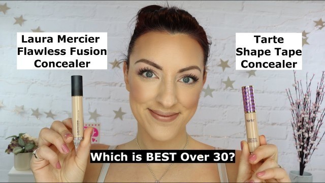 'Laura Mercier Flawless Fusion Concealer Vs Tarte Shape Tape Concealer | Review, Swatches and Demo!'