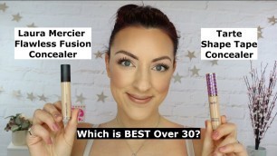 'Laura Mercier Flawless Fusion Concealer Vs Tarte Shape Tape Concealer | Review, Swatches and Demo!'