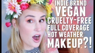 'LUSCIOUS COSMETICS | Vegan, Cruelty Free, HOT WEATHER Makeup?! | HONEST REVIEW'