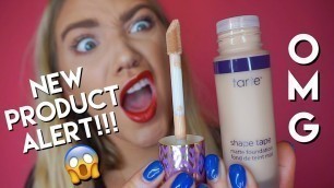 'NEW shape tape foundation tutorial ft. Allison | tarte newness'