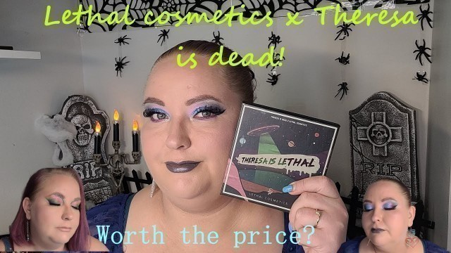 'Lethal Cosmetics Theresa is Lethal palette and blush Cryostasis! Swatches!'