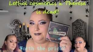 'Lethal Cosmetics Theresa is Lethal palette and blush Cryostasis! Swatches!'
