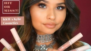 'KKW x KYLIE COSMETICS COLLAB REVIEW, SWATCHES & FIRST IMPRESSIONS! |THE BEAUTY PLUG'