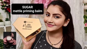 'SUGAR mettle priming balm review & first impression | RARA | best makeup primer for oily skin'
