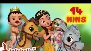 'Chal Chal Gurram, Chalaki Gurram | Telugu Rhymes Collection for Children | Infobells'