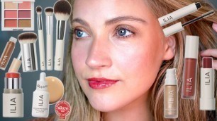'Full Face of ILIA ft. NEW Vegan Makeup Brushes'