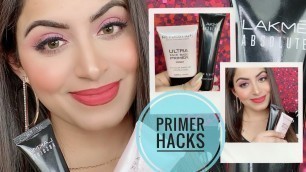 '8 Amazing Makeup Hacks Using Face Primer In HINDI | Deepti Ghai Sharma'