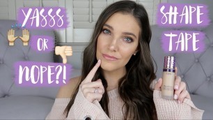 'TARTE SHAPE TAPE FOUNDATION REVIEW & Demo | Sarah Brithinee'