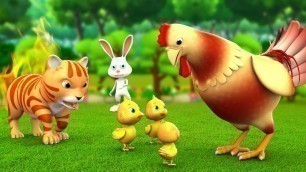 'తెలివైన కోడి మరియు చలాకీ పిల్లి - Clever Hen & Cat Story | 3D Animated Telugu Moral Stories JOJO TV'