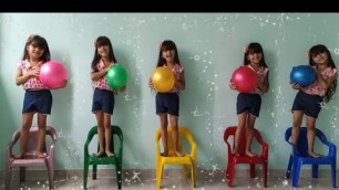 'Five Little Babies Sitting on the Chairs 5 little Monkeys Jumping on the bed Nursery Rhyme Songs'