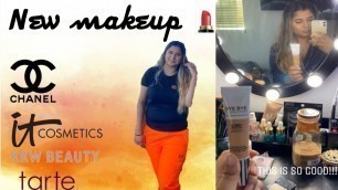 'TRYING NEW MAKEUP *PART 2* IT COSMETICS, TARTE, KKW AND KYLIE COSMETICS'
