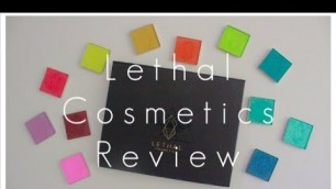 'Lethal Cosmetics Shadows Review // Swatches + Mini Tutorial'