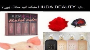 'IS HUDA BEAUTY MAKEUP HALAL/ VEGAN? (eng subs)'