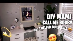 'VLOG| DIY IKEA VANITY DUPE DESK'