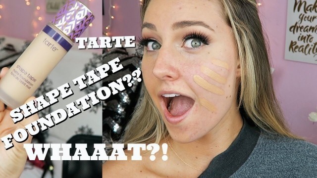 'TARTE SHAPE TAPE FOUNDATION REVIEW + WEAR TEST! | Lauren LeBouef'
