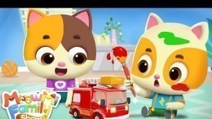 'Learn Colors with POLICE CAR, AMBULANCE, FIRE TRUCK | Kids Songs | MeowMi Family Show'
