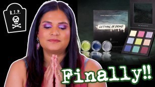 'FINALLY TRYING LETHAL IS DEAD!! @Theresa is Dead x @Lethal Cosmetics | Karen Harris Makeup'