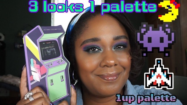'3 LOOKS 1 PALETTE | LETHAL COSMETICS 1UP PALETTE | CNUTBUTRBEAUTY'