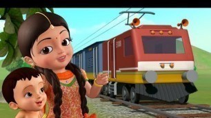 'సంతోషకరమైన రైలు ప్రయాణం - Train Song | Telugu Rhymes for Children | Infobells'