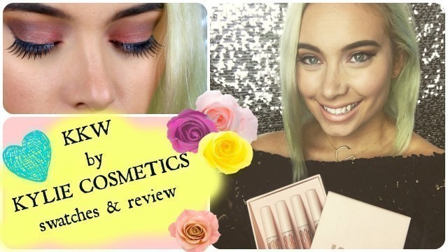 'KKW/KYLIE COSMETICS SWATCHES & REVIEW | DollyLynSparkles'