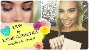 'KKW/KYLIE COSMETICS SWATCHES & REVIEW | DollyLynSparkles'
