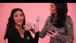 'Kkw beauty & Kylie Cosmetics clash || Kylie Doing Kim\'s Makeup'