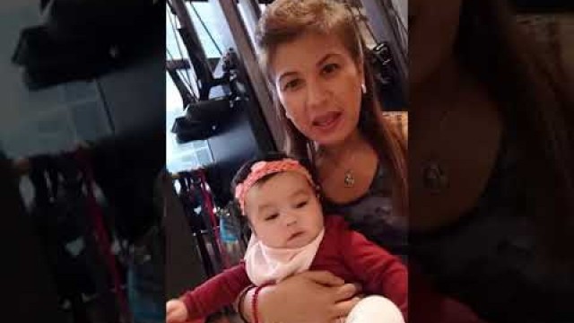 'With my little grandbebwah at defin8 fitness HK by Trixie Velez..'