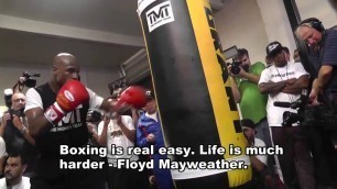'Epic Floyd Mayweather Workout - esnews boxing'