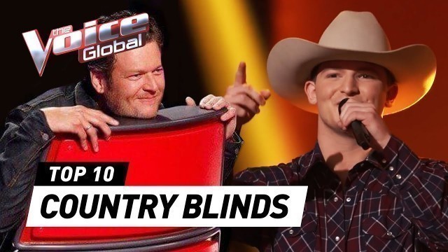 'Best COUNTRY Blind Auditions on The Voice'