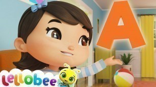 'ABC Phonics Song! | Lellobee Kids Sing Alongs & Nursery Rhymes | ABCs and 123s'
