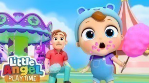 'Theme Park Song | Fun Amusement Park for Children | Sing Along Songs by Little Angel Playtime'