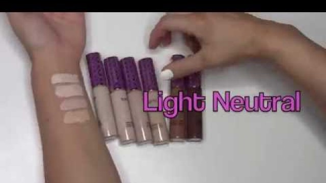 'Tarte Shape Tape Swatches'