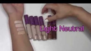 'Tarte Shape Tape Swatches'