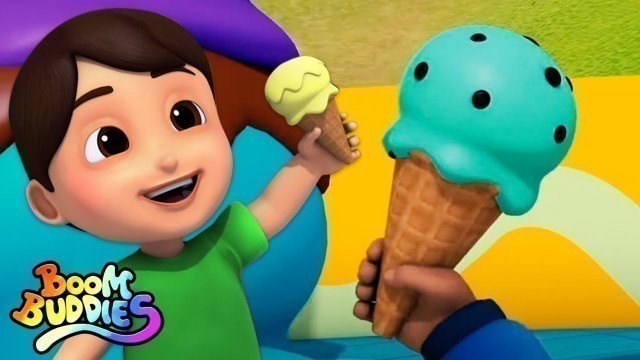 'Ice Cream Song - Sing Along | Nursery Rhymes and Kids Song For Children | Baby Rhyme by Boom Buddies'