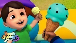 'Ice Cream Song - Sing Along | Nursery Rhymes and Kids Song For Children | Baby Rhyme by Boom Buddies'